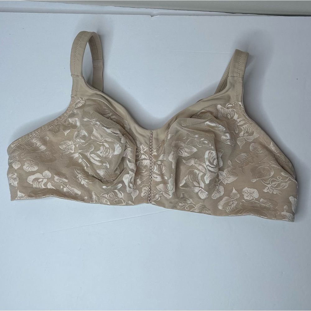 Wacoal Tan Seamless Wireless Bra 44D 85276 Full Coverage